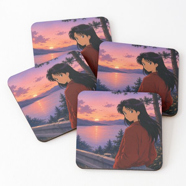 Item preview, Retro 90s Anime Lakeside Twilight designed and sold by bapupa.