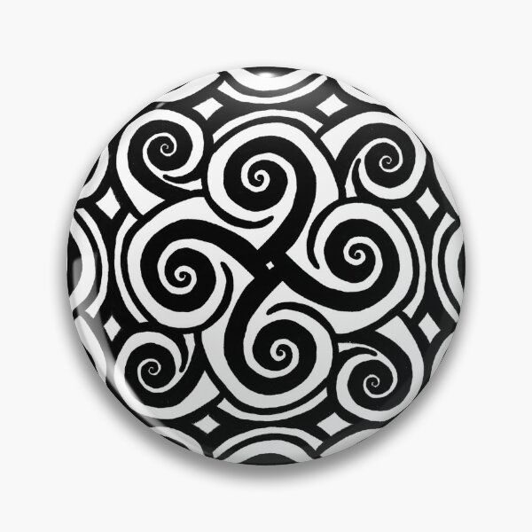 Item preview, Black Celtic wave pattern by Beliris Creations designed and sold by BelirisCréations.