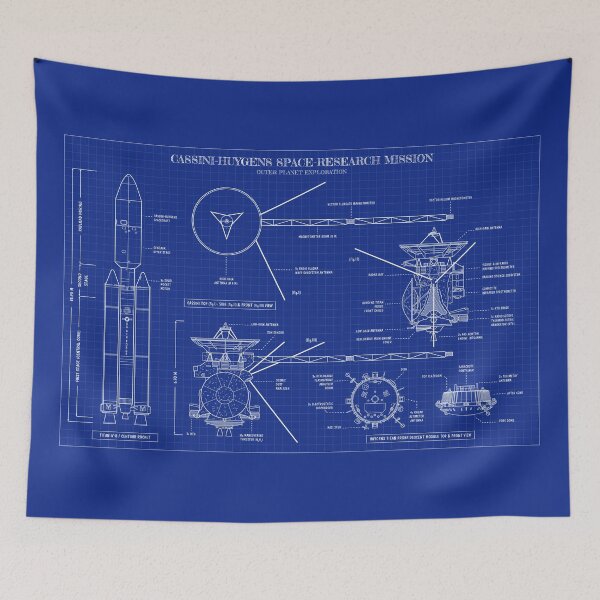 Item preview, Cassini-Huygens Space-Research Mission. Outer Planet Exploration (Blueprint) designed and sold by BGALAXY.