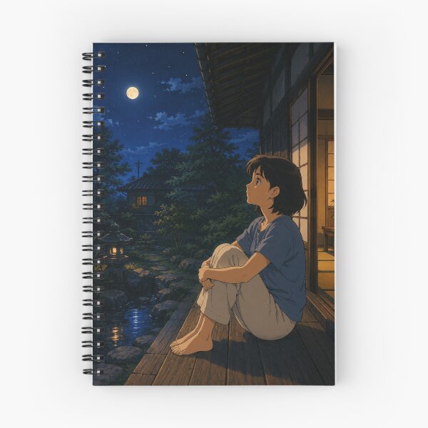 Item preview, Retro 90s Anime Moonlit Veranda designed and sold by bapupa.