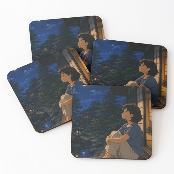 Item preview, Retro 90s Anime Moonlit Veranda designed and sold by bapupa.