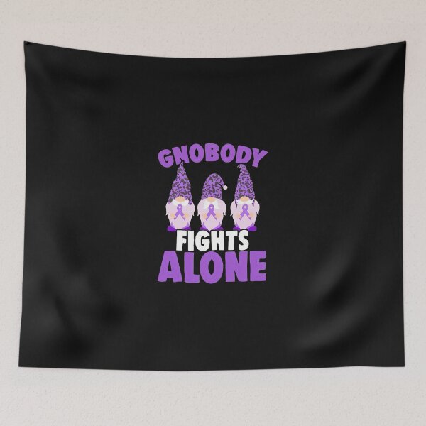 Item preview, Gnome "GNOMOBODY FIGHTS ALONE" Support Awareness Ribbon designed and sold by murdyawdiede.