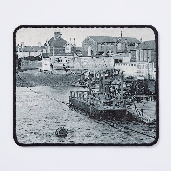 Item preview, Cable ferry crossing at Littlehampton beside riverside buildings c1908 designed and sold by Pierre de la Mare.