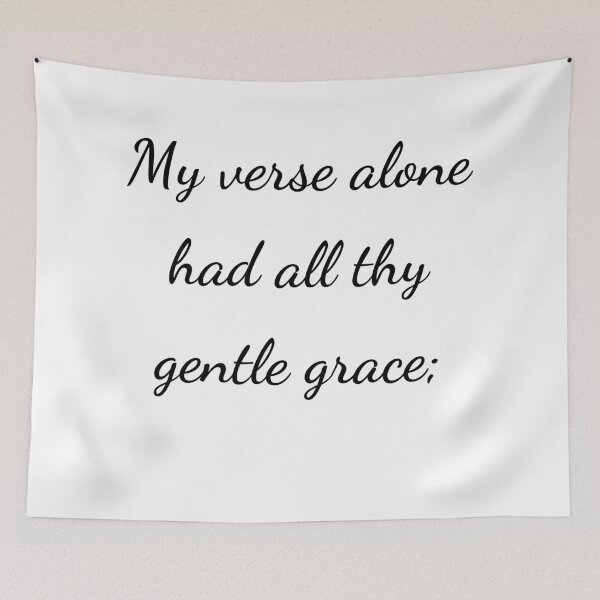 Item preview, “My verse alone had all thy gentle grace;” - handwriting black designed and sold by ariksworld.