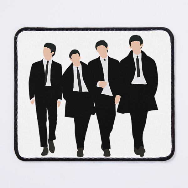 Item preview, Four Men Suits Faceless Silhouettes Minimalist designed and sold by monpara Kishan.