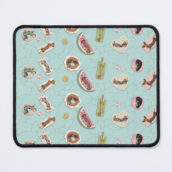 Item preview, ?? Dachshund Pool Party | Cute Summer Dog Art designed and sold by DesignsbyRocky.