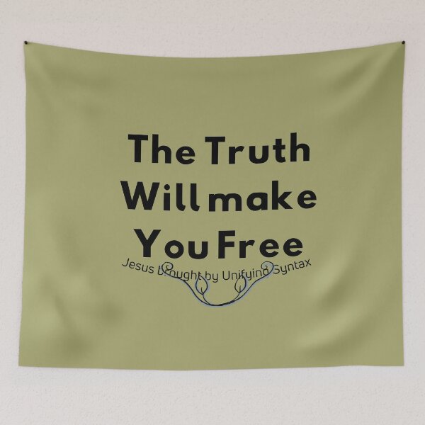 Item preview, The Truth will Make You Free - Inspiring Motivational Minimalism Products designed and sold by UnifyingSyntax.