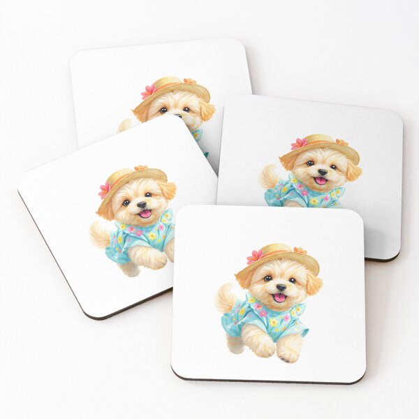 Aperçu de l'œuvre Adorable art de chien Maltipoo créée et vendue par Kedspicedesign.