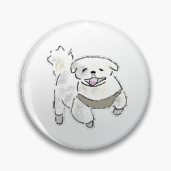 Item preview, Happy Running White Puppy designed and sold by raun.draw.