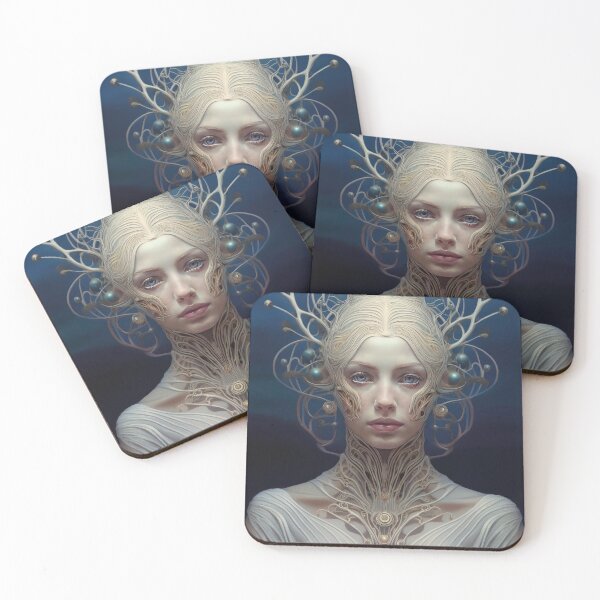Item preview, Ethrereal woman with intricate headpiece designed and sold by Photopat.