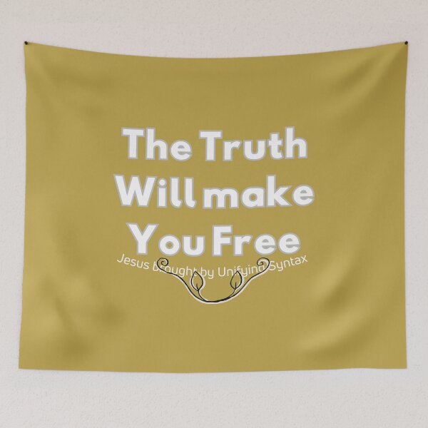 Item preview, The Truth will Make You Free - Inspiring Motivational Minimalism Products designed and sold by UnifyingSyntax.