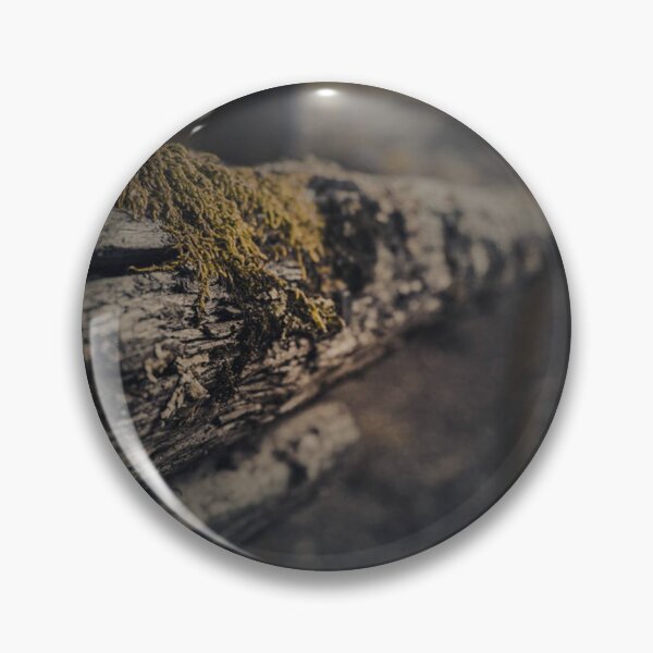 Item preview, Weathered Moss Covered Wooden Log Fence in Forest designed and sold by AndreiMarthe.