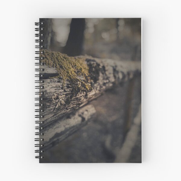 Item preview, Weathered Moss Covered Wooden Log Fence in Forest designed and sold by AndreiMarthe.