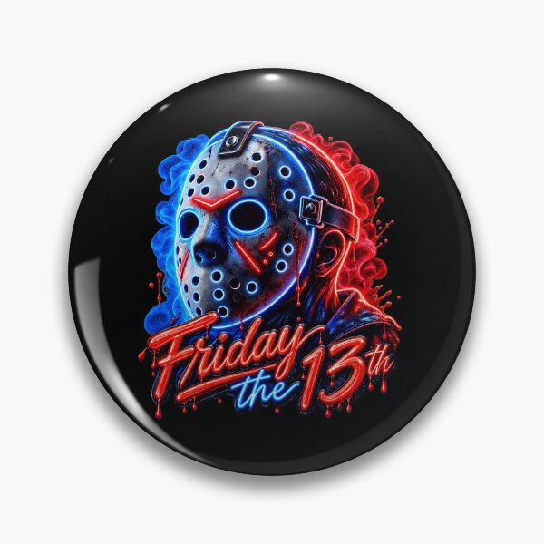 Item preview, Neon Horror Mask "Friday Night Frights" designed and sold by MichaelKi32145.