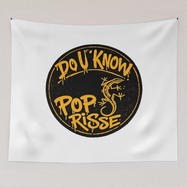 Item preview, Do U Know Poprisse Moroccan Darija Yellow Graffiti Lizard Graphic designed and sold by DesignArtist.ia.