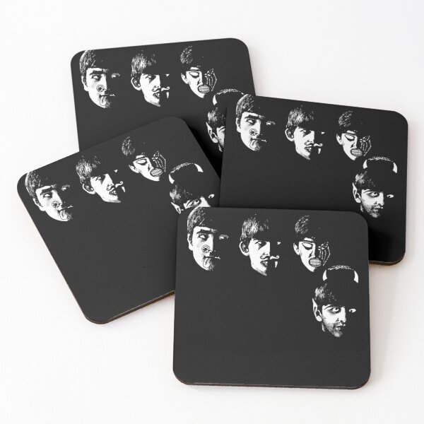 Item preview, Four Altered Facial Portraits Monochromatic designed and sold by monpara Kishan.