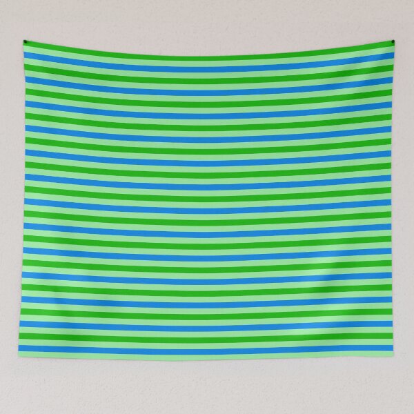 Item preview, Blue and Green Stripes Design Green  designed and sold by PatternTitan.
