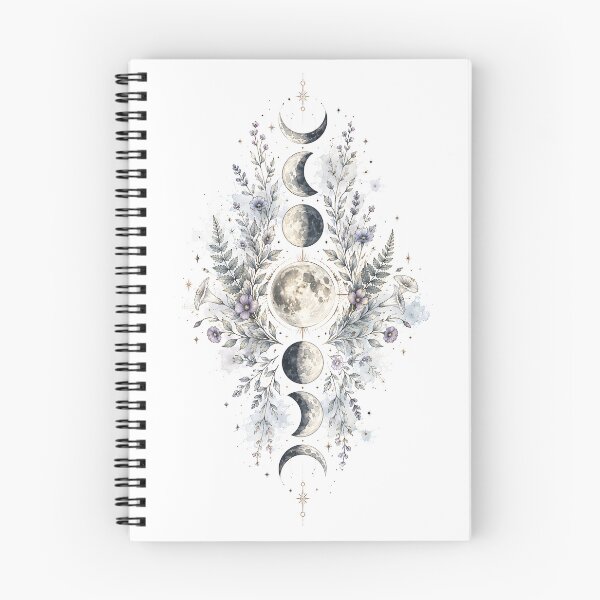 Item preview, Fases lunares - Herbario botánico celestial designed and sold by Shadow Sprite Art.