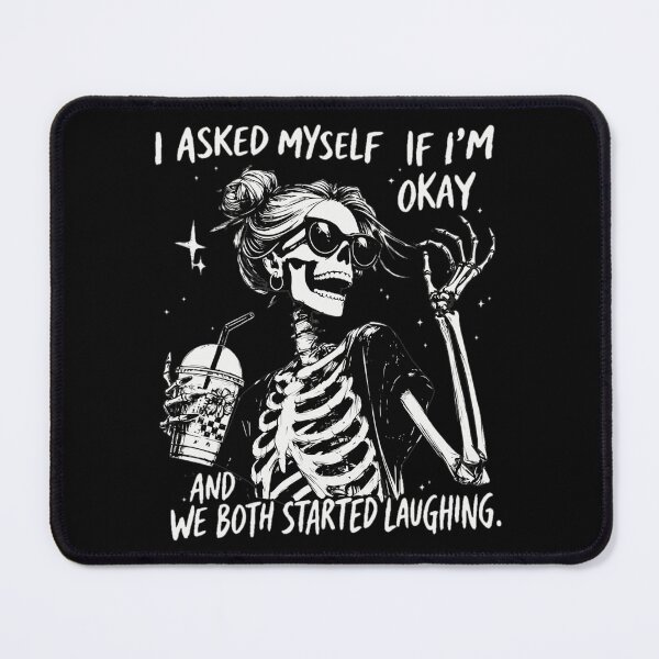 Item preview, Funny Skeleton Laughing Coffee Meme designed and sold by MichaelKi32145.