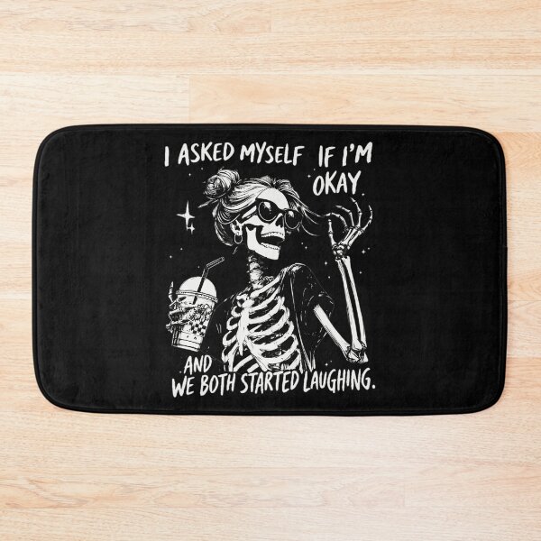 Item preview, Funny Skeleton Laughing Coffee Meme  designed and sold by MichaelKi32145.