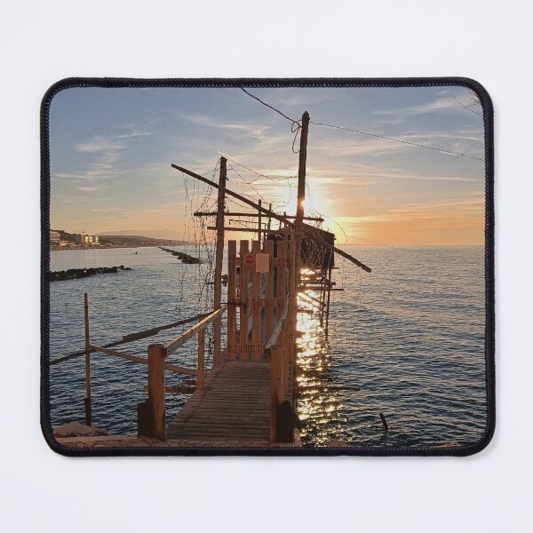 Item preview, Golden Sunset Over Ancient Termoli Trabocco - Molise Coast, Italy designed and sold by EpicVistas.