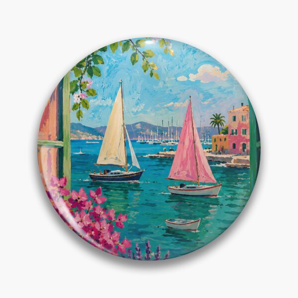 Item preview, Vibrant Mediterranean Window View designed and sold by nirinalovell.