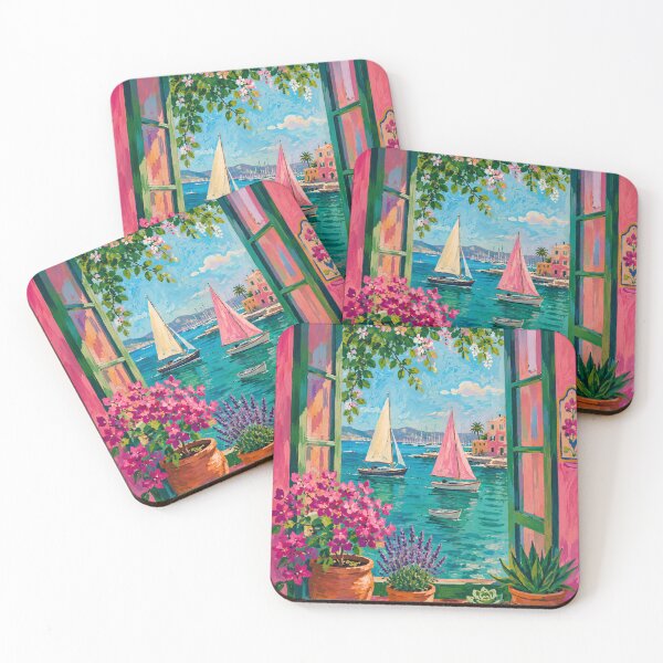 Item preview, Vibrant Mediterranean Window View designed and sold by nirinalovell.