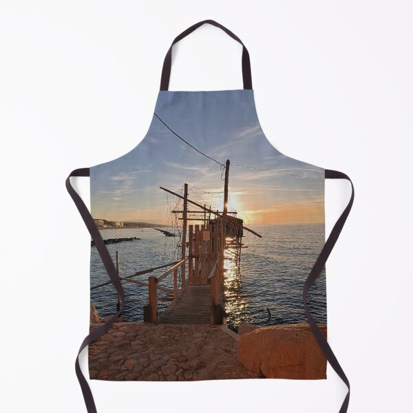 Item preview, Golden Sunset Over Ancient Termoli Trabocco - Molise Coast, Italy designed and sold by EpicVistas.