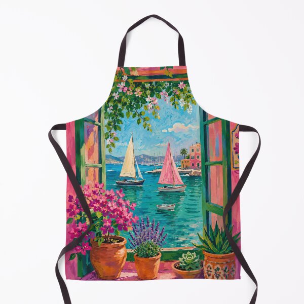 Item preview, Vibrant Mediterranean Window View designed and sold by nirinalovell.