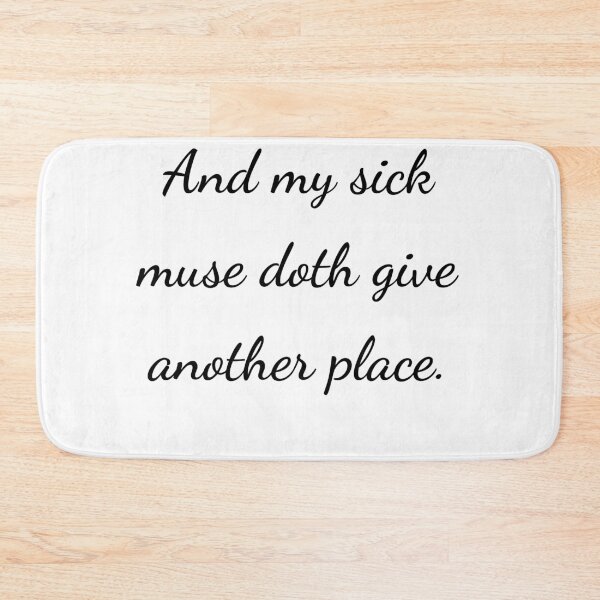 Item preview, “And my sick muse doth give another place.” - handwriting black designed and sold by ariksworld.