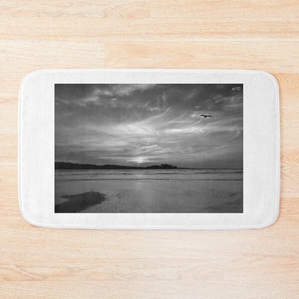 Item preview, Solitary Seagull Flying Over Monochromatic Ocean Sunset designed and sold by AndreiMarthe.