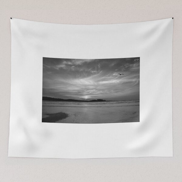 Item preview, Solitary Seagull Flying Over Monochromatic Ocean Sunset designed and sold by AndreiMarthe.