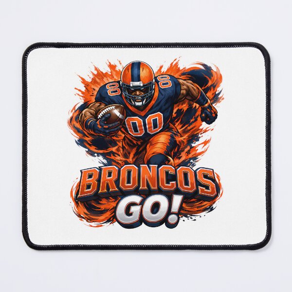 Aperçu de l'œuvre Allez les Broncos ! Fan de football américain des Broncos de Denver n° 0099 créée et vendue par GLUVY-THEME.