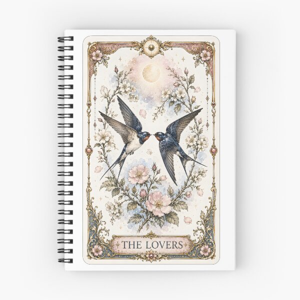Item preview, The Lovers Tarot - Twin Swallows designed and sold by Shadow Sprite Art.
