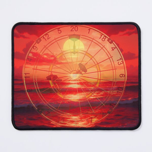 Item preview, Dartboard reflected in the sunrise at dawn. Remaining throw 91 - T7-20-Bull designed and sold by Segasprojects.