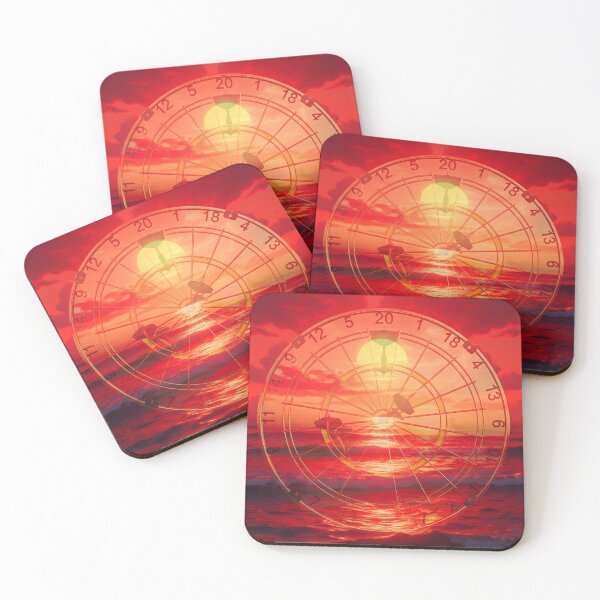 Item preview, Dartboard reflected in the sunrise at dawn. Remaining throw 91 - T7-20-Bull designed and sold by Segasprojects.