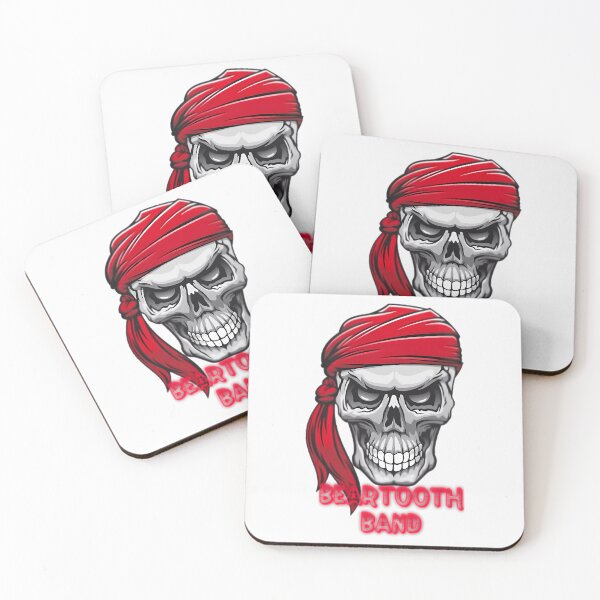 Item preview, Pirate Skull Red Bandana Screaming designed and sold by RetroCanvas.