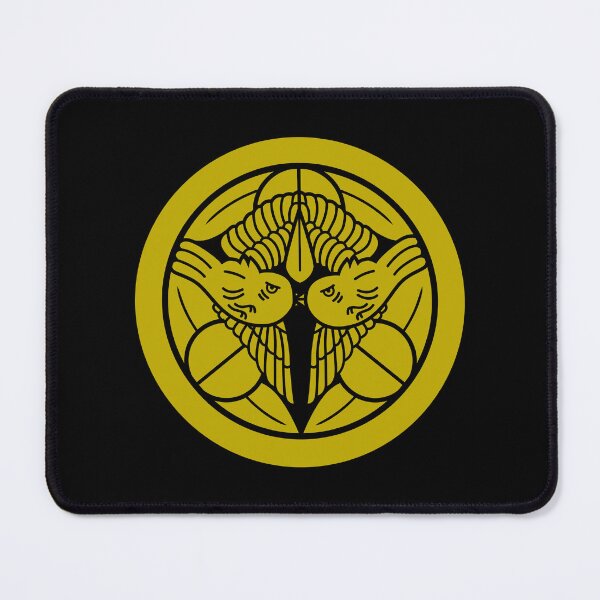 Item preview, Uesugi Kenshin Tobi-Suzume Crest Samurai Mon Faux Gold Black / Japanese Crest  designed and sold by 戦国まーけっと SENGOKU MARKET.