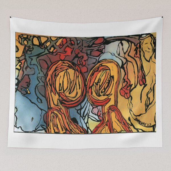Item preview, Silent Connection – Abstract Expressionist Artwork designed and sold by Dwaalhaas Applied Design.