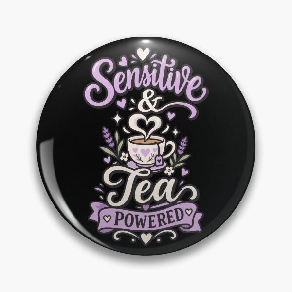 Item preview, Sensitive And Tea Powered Cute Introvert Typography designed and sold by RAS-77.