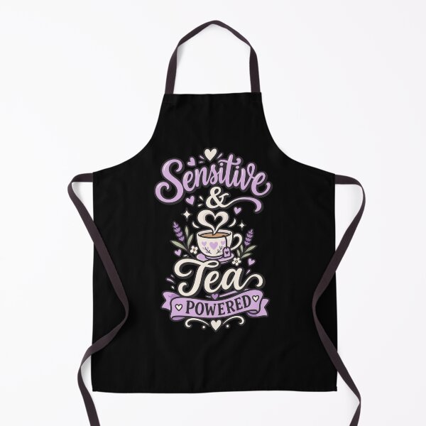 Item preview, Sensitive And Tea Powered Cute Introvert Typography designed and sold by RAS-77.