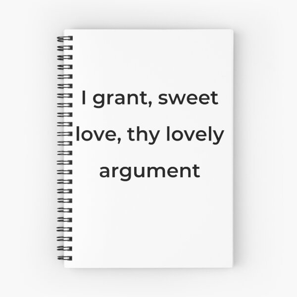 Item preview, “I grant, sweet love, thy lovely argument” - print black designed and sold by ariksworld.
