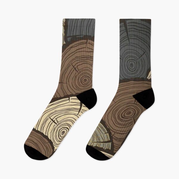 Item preview, Wood Cross Section Pattern Rustic Log Rings Timber Texture Art designed and sold by LYAN-STORE.
