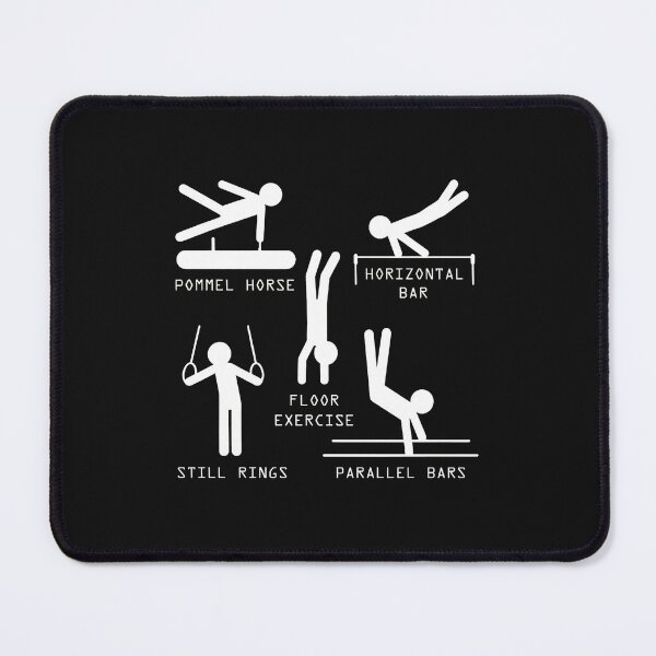 Item preview, Gymnast Silhouettes Everywhere Graphic designed and sold by murdyawdiede.