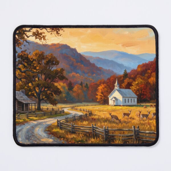 Item preview, Cades Cove Valley in Autumn designed and sold by RedPeaStudio.