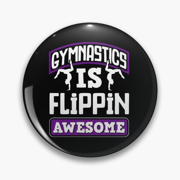 Item preview, Gymnastics Is Flippin Awesome Text Graphic designed and sold by boosnwlovichm.