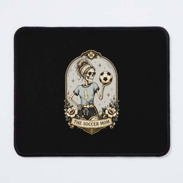 Item preview, The Soccer Mom Skeleton Tarot Card Funny Coffee Ball designed and sold by felixpalette.