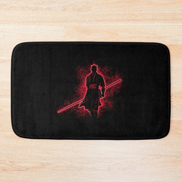 Item preview, Dark Warrior Red Dual Staff Silhouette Ninja designed and sold by YeppiStudio.