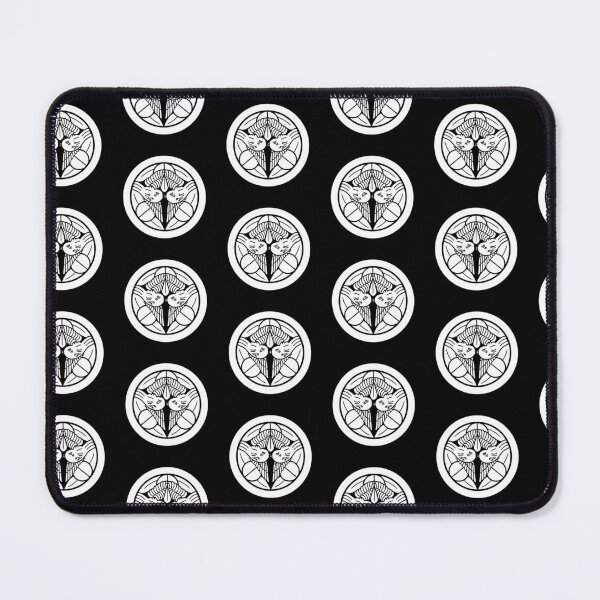 Item preview, Uesugi Kenshin Tobi-Suzume Crest Samurai Mon White Black Tile / Japanese Crest  designed and sold by 戦国まーけっと SENGOKU MARKET.