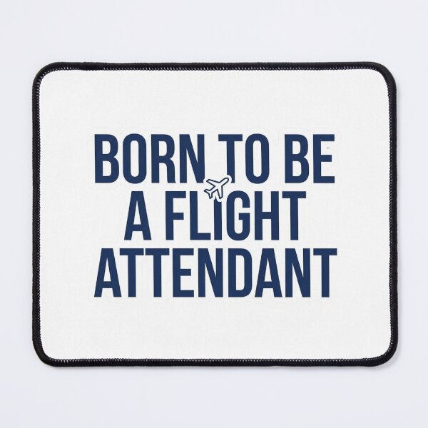 Item preview, Born To Be A Flight Attendant Funny Airline Crew Stewardess Aviation Quote designed and sold by raedattia.